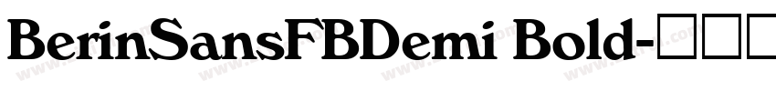 BerinSansFBDemi Bold字体转换